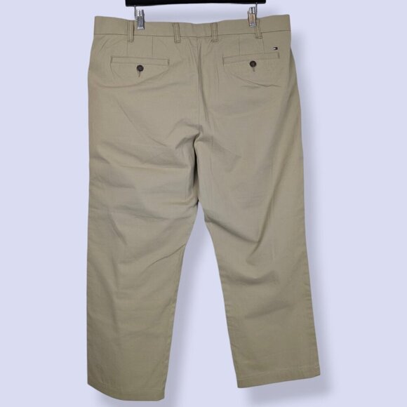 Tommy Hilfiger Tailored Fit Khaki Pants - Picture 2 of 8